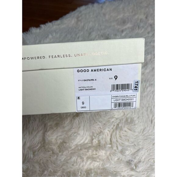 Good American Cinderella Lucite Pump Light Smoke NIB Size 9 Cinder-F*cking-Rella - Picture 7 of 9